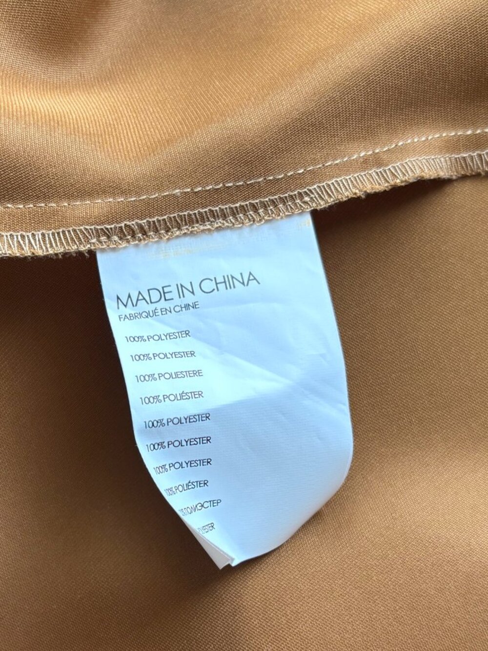 Club Monaco Bias Cut Satin Slip Skirt in Honey, Long Draped Mini Skirt, sz 4 - Picture 9 of 15